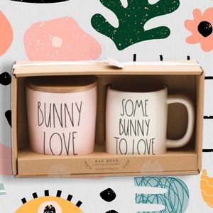 Rae Dunn Some Bunny Love Canister Mug Set Easter